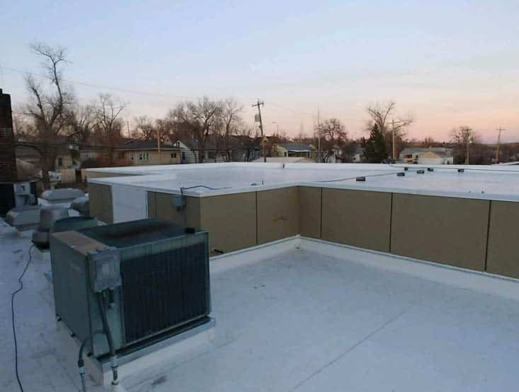 Picture of flat roof after repair